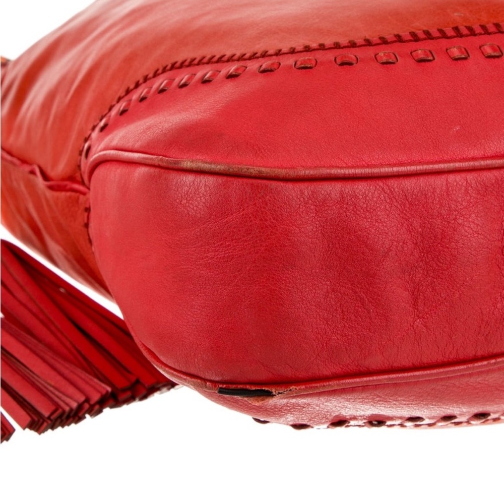 Gucci Red Bamboo Hobo Bag - Picture 5 of 14